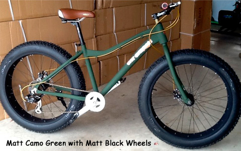 Fat Harry - Matt Camo Green with Matt Black Wheels